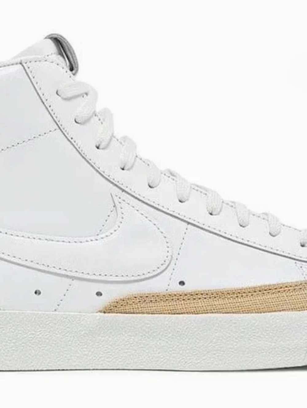 Nike Blazer Mid '77 Vintage White Burlap Leather Sneakers